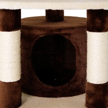 Lionto Kratzbaum Höhe 65 Cm Braun/ Beige 6 Lionto Kratzbaum Höhe 65 Cm Braun/ Beige – Bild 4