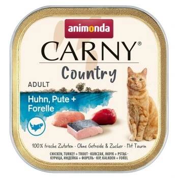 Animonda Carny Country Huhn, Pute & Forelle 32x100 G 3 Animonda Carny Country Huhn, Pute & Forelle 32x100 G