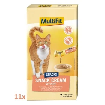 MultiFit Snack Cream 11x7 Stück Pute 3 MultiFit Snack Cream 11x7 Stück Pute