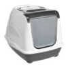 AniOne Katzentoilette Flip Cat S Dunkelgrau