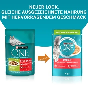 Purina ONE Sterilcat 26x85g Mit Truthahn Und Grünen Bohnen 8 Purina ONE Sterilcat 26x85g Mit Truthahn Und Grünen Bohnen – Bild 6