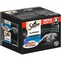 Katzenbedarfs geschäft 14 Sheba Multipack Classics In Pastete Fisch Variation 32x85g