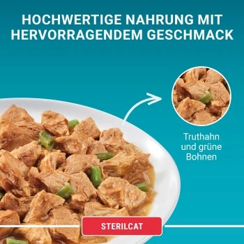 Purina ONE Sterilcat 26x85g Mit Truthahn Und Grünen Bohnen 11 Purina ONE Sterilcat 26x85g Mit Truthahn Und Grünen Bohnen – Bild 9