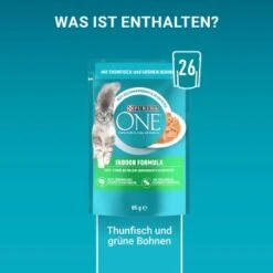 Purina ONE Indoor Formula Mit Thunfisch & Grünen Bohnen 26x85g -Katzenbedarfs geschäft 463a97c62266406f1c527d0beb183b6ac629b33f 1099273 de DE purina one 3