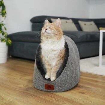 Schlitzohr Katzenhöhle Oskar Grau 11 Schlitzohr Katzenhöhle Oskar Grau – Bild 9