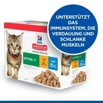 Hill's Science Plan Kitten Multipack Mit Huhn Und Seefisch 12x85 G 7 Hill's Science Plan Kitten Multipack Mit Huhn Und Seefisch 12x85 G – Bild 5