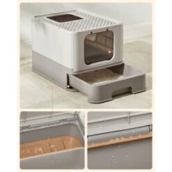 FEANDREA Katzentoilette, Mit Deckel Grau -Katzenbedarfs geschäft aadb0682e1c4ccf6377aea8ab1927ece46913240 1483585 de DE 41ec3e3236c931a56a984e3ffa71f02aefb53fdeKINKbQ