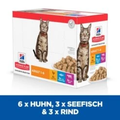 Hill's Science Plan Adult Huhn, Seefisch & Rind 12x85 G 14 Hill's Science Plan Adult Huhn, Seefisch & Rind 12x85 G -Katzenbedarfs geschäft c7e846a066af7c5117d34e1b63fcb15f17ea22cf 52742211800 3