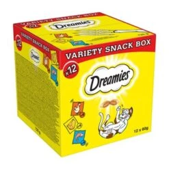 Katzenbedarfs geschäft 8 Dreamies Snack-Vielfalt 12x60g