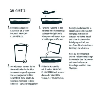 PRIME PRIMOX Klumpstreu Babypuderduft Silikat 12kg 6 PRIME PRIMOX Klumpstreu Babypuderduft Silikat 12kg – Bild 4