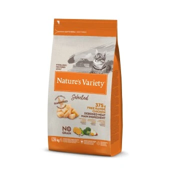 Nature's Variety Original Kroketten Mit Entbeintem Huhn Für Sterilisierte Katzen 1,25kg 3 Nature's Variety Original Kroketten Mit Entbeintem Huhn Für Sterilisierte Katzen 1,25kg